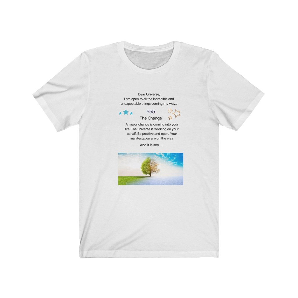 Unisex Angel Number 555 T-Shirt - Harmony is Global